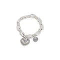Pulsera con baño de plata elástica