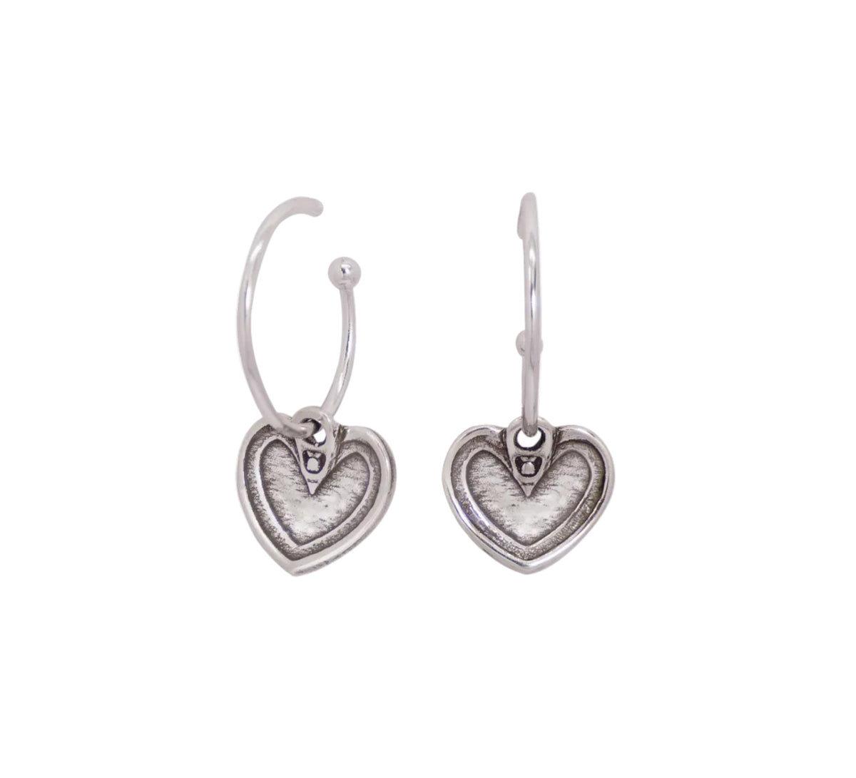 Pendientes aro con baño de plata