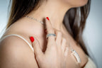 Anillo con baño de plata