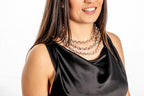 Collar corto con baño de plata