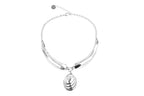 Collar corto con baño de plata