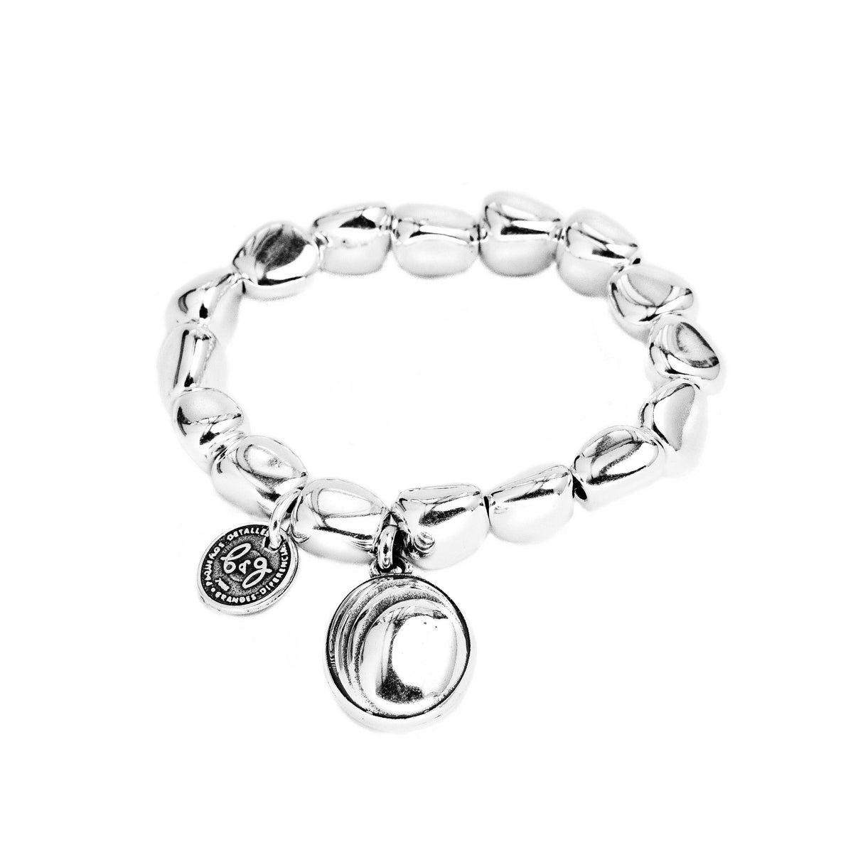 Pulsera elastica con baño de plata