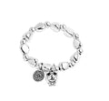 Pulsera elastica con baño de plata