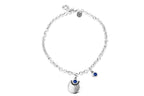 Collar con baño de plata y resina
