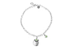 Collar con baño de plata y resina