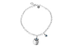 Collar con baño de plata y resina