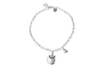 Collar con baño de plata y resina