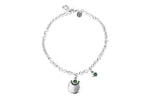 Collar con baño de plata y resina