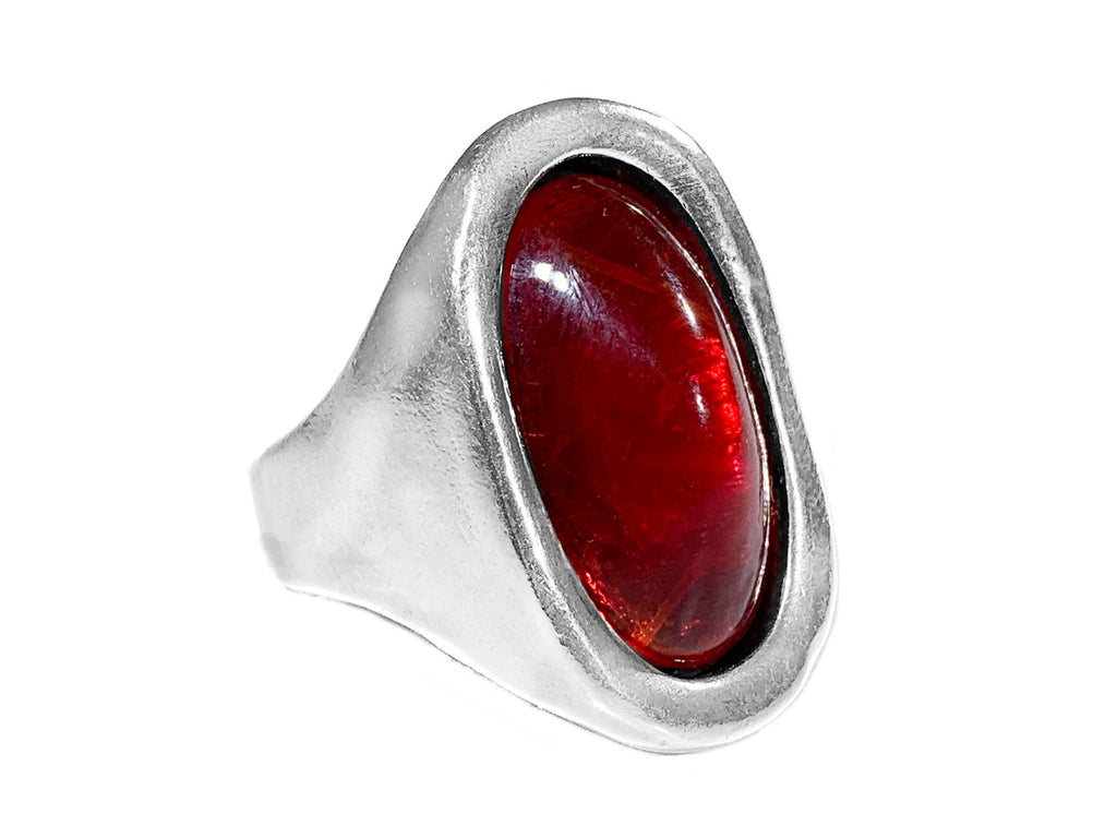 Anillo con baño de plata