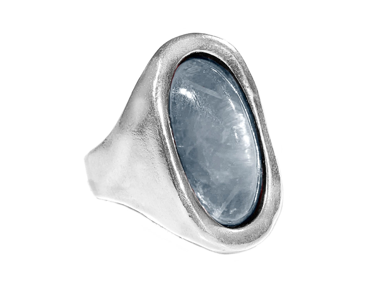 Anillo con baño de plata