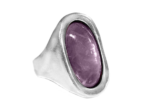 Anillo con baño de plata