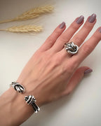 Anillo con baño de plata