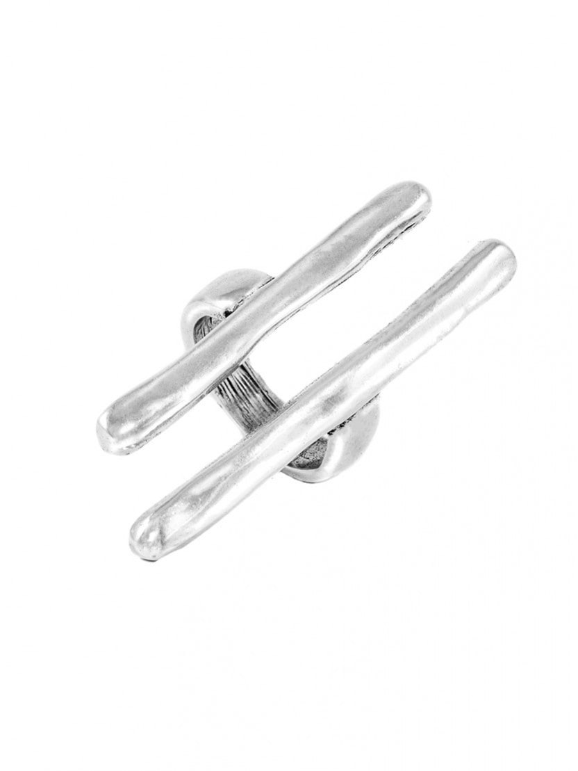 Anillo con baño de plata