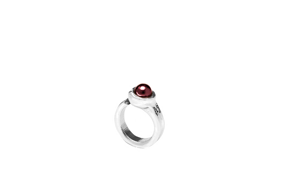 Anillo con baño de plata