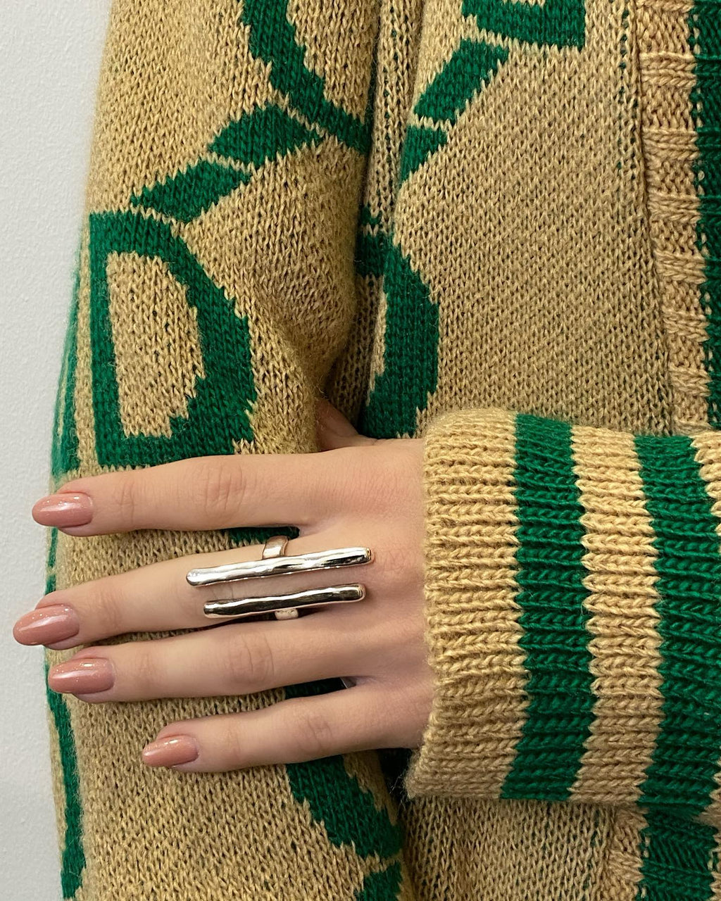 Anillo con baño de plata