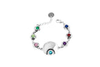 Pulsera con baño de platta y resina