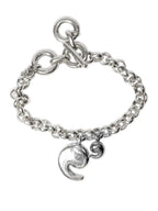 Pulsera con baño de plata y baño de oro