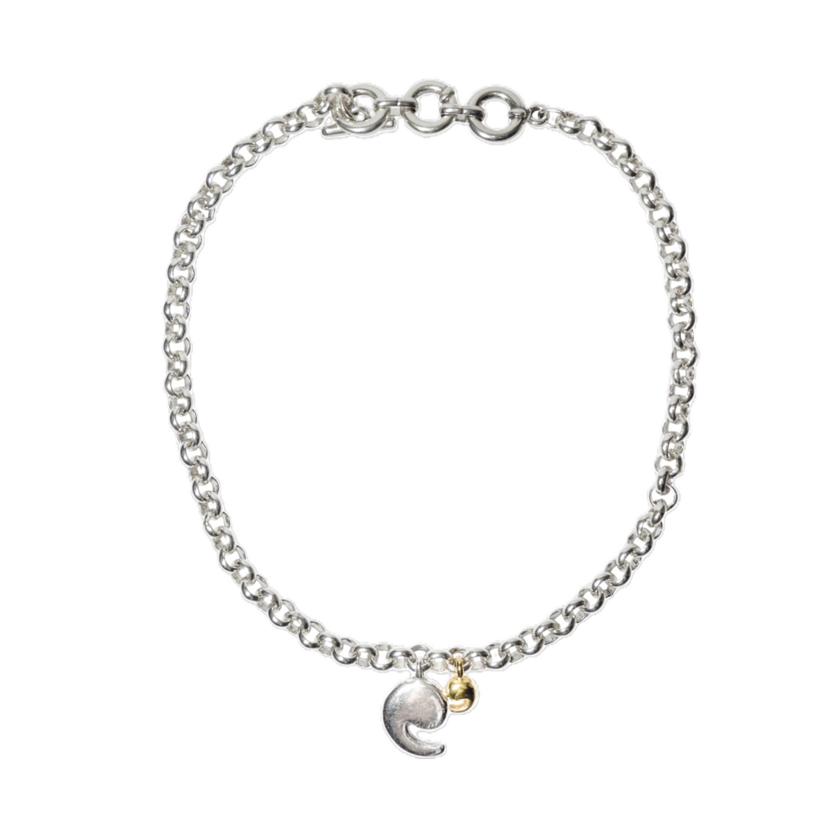 Collar con baño de plata y baño de oro