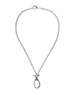 Collar con baño de plata y resina