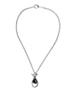 Collar con baño de plata y resina