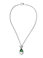Collar con baño de plata y resina