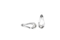 Pendientes con baño de plata y perla cristal