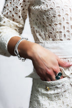 Pulsera con baño de plata