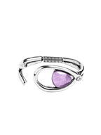 Brazalete con baño de plata y resina