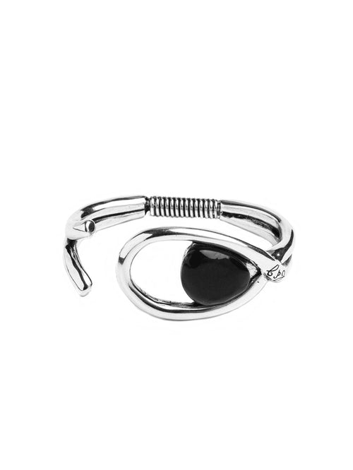 Brazalete con baño de plata y resina