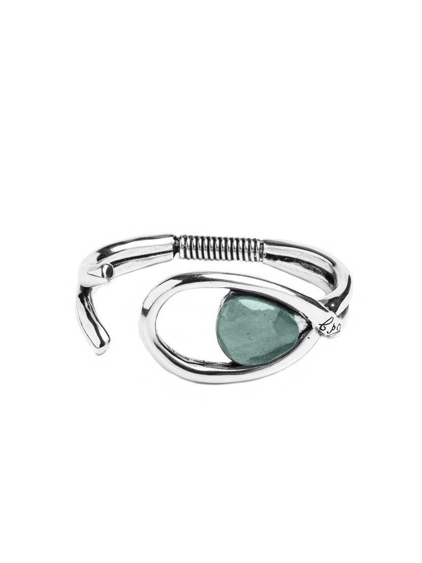Brazalete con baño de plata y resina