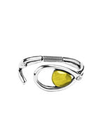 Brazalete con baño de plata y resina