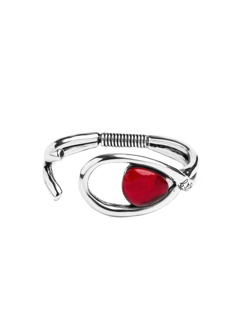 Brazalete con baño de plata y resina