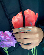 Anillo con baño de plata