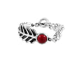 Pulsera con baño de plata y resina