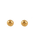 Pendiente stud con baño de oro