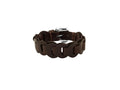 Pulsera con baño de plata y piel