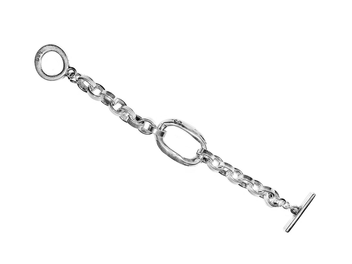 Pulsera con baño de plata
