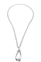Collar con baño de plata y perla
