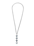 Collar con baño de plata y cristal