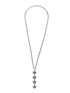 Collar con baño de plata y cristal