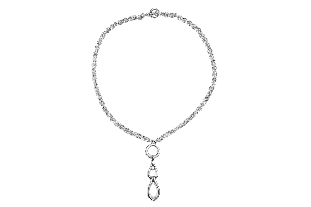 Collar Sweet con baño de plata y resina