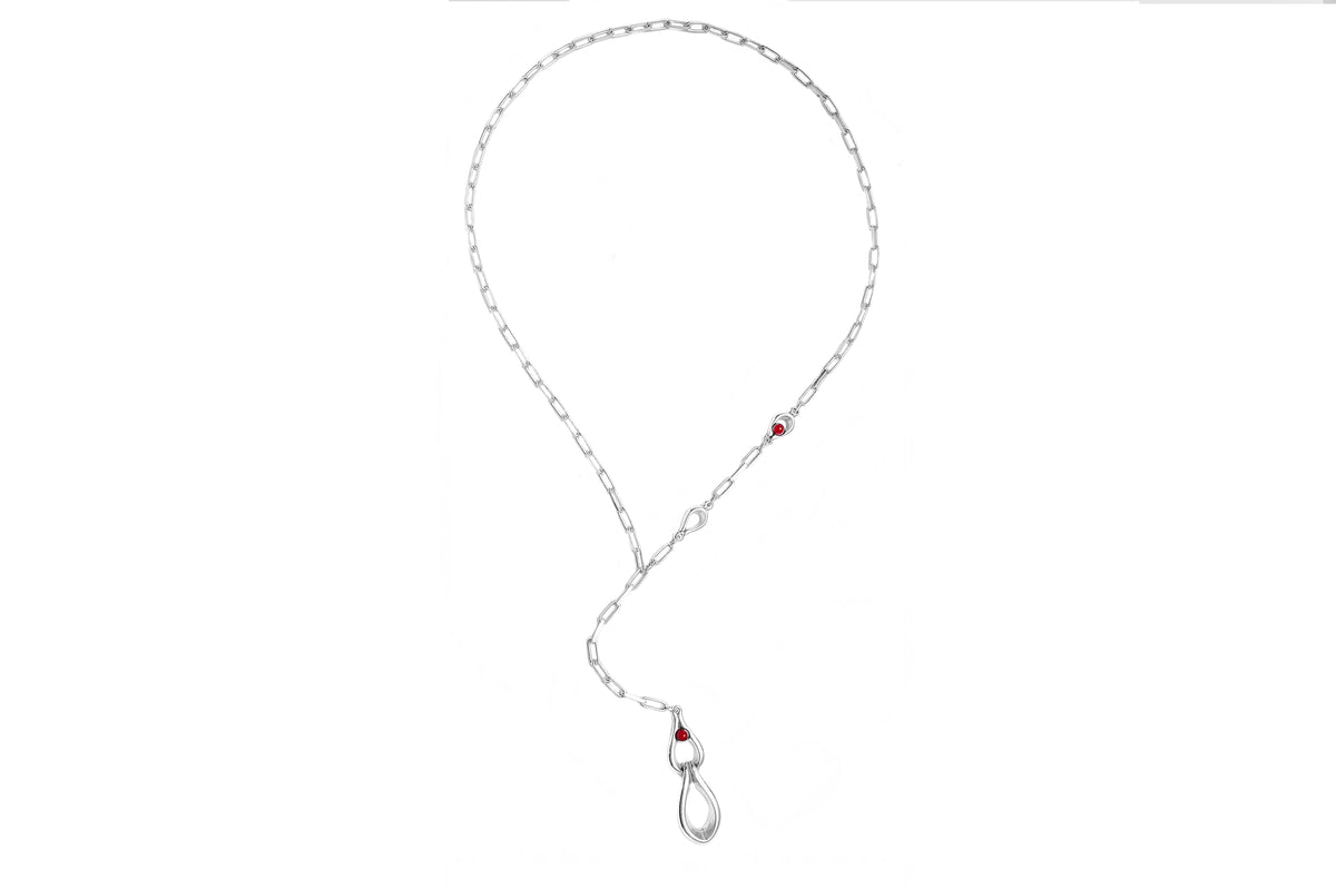 Collar Sweet con baño de plata y resina