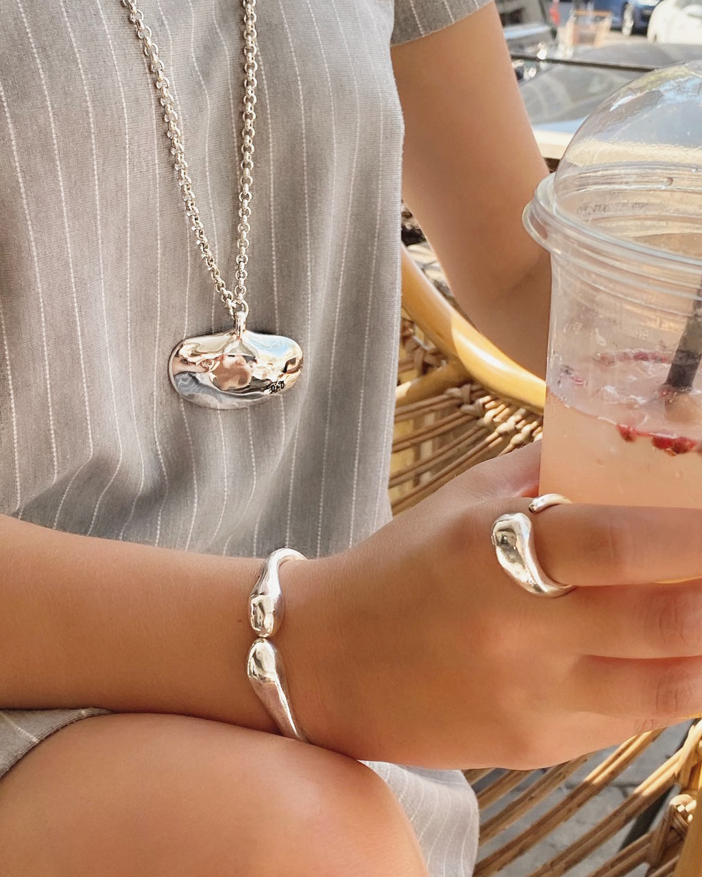 Anillo bañado en plata