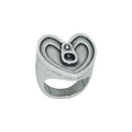 Anillo con baño de plata