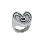 Anillo con baño de plata