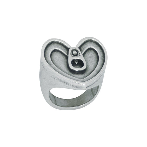 Anillo con baño de plata