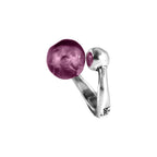 Anillo con baño de plata y resina