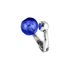 Anillo con baño de plata y resina