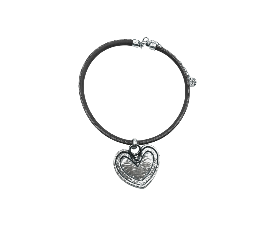 Collar cordon corazón XL