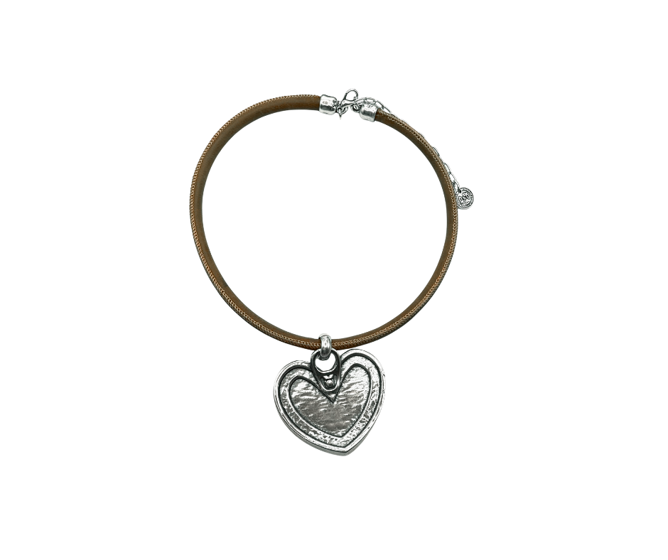 Collar cordon corazón XL